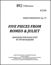 Five Pieces From Romeo & Juliet, Op 75 P.O.D. cover